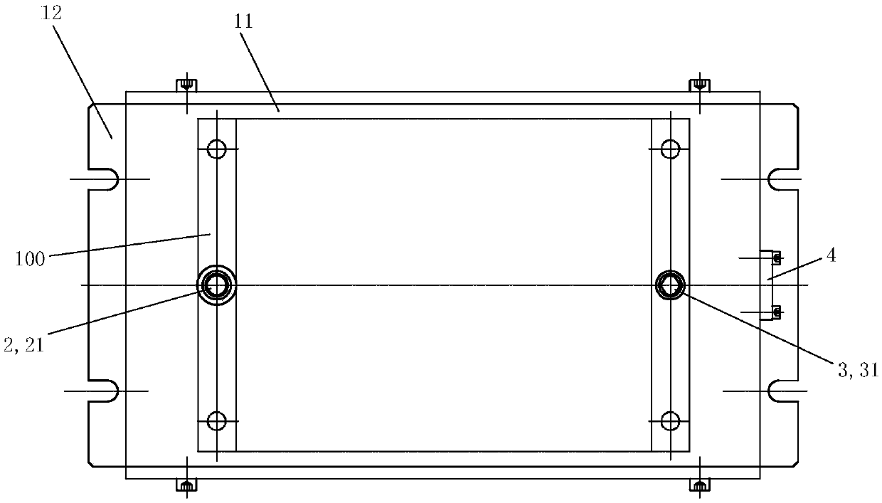 Precise positioning system with two pins on one side and its control method