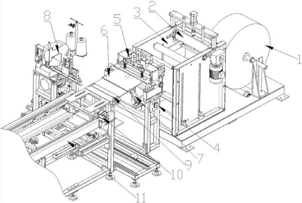 Woven belt continuous conveying device