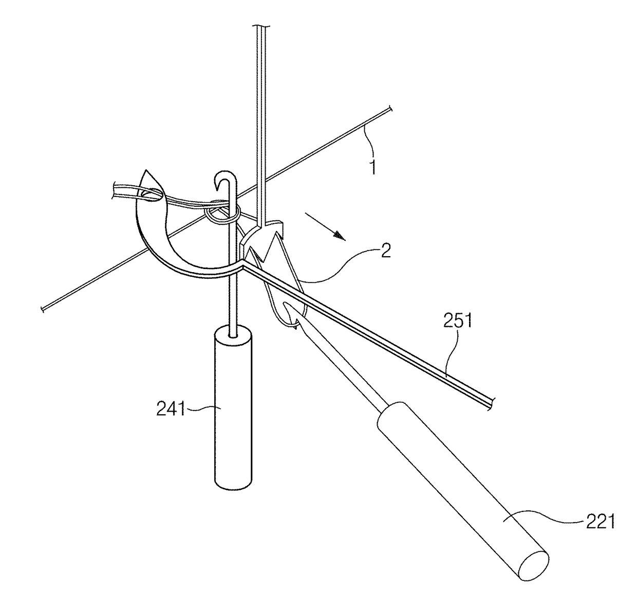 Knotting system, knotting method, and method for producing wig using same