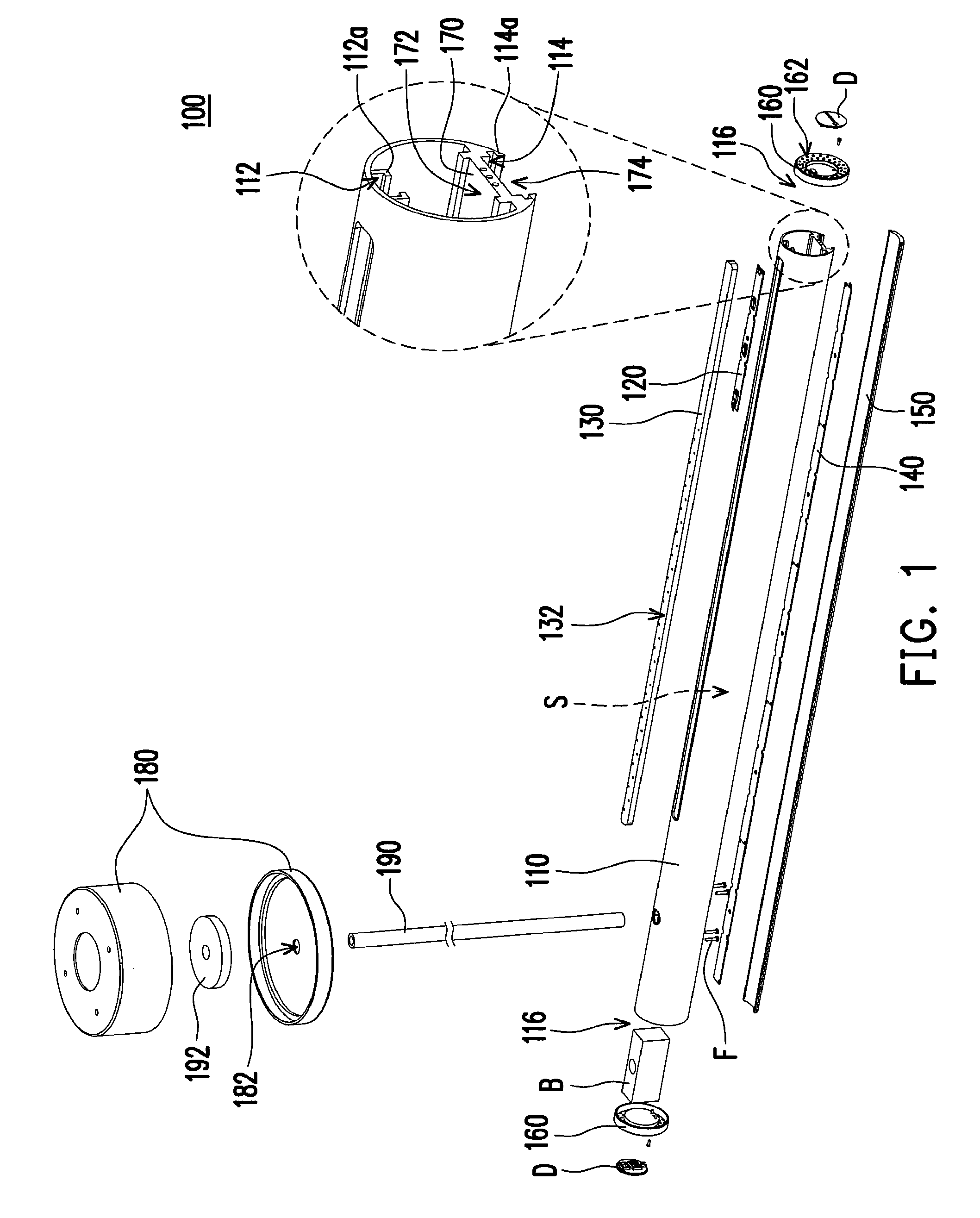 Light emitting diode lamp with holes for heat dissipation