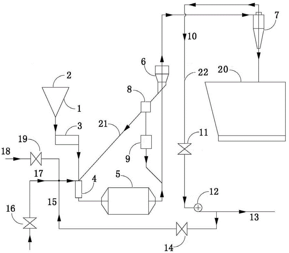 Medium-storage ultra-fine pulverized coal preparation system in steel ball mill