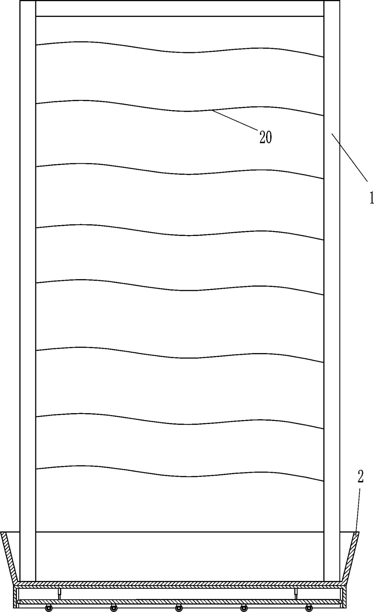 Sunshade device capable of being conveniently assembled into shady path