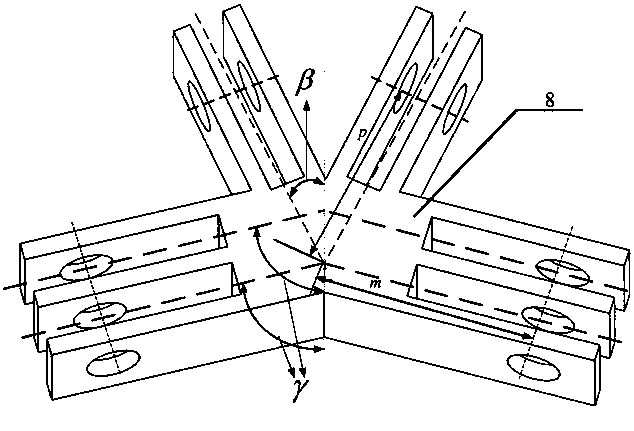 Scissor-like frame linkage over-constraint double-layer annular truss deployable antenna mechanism