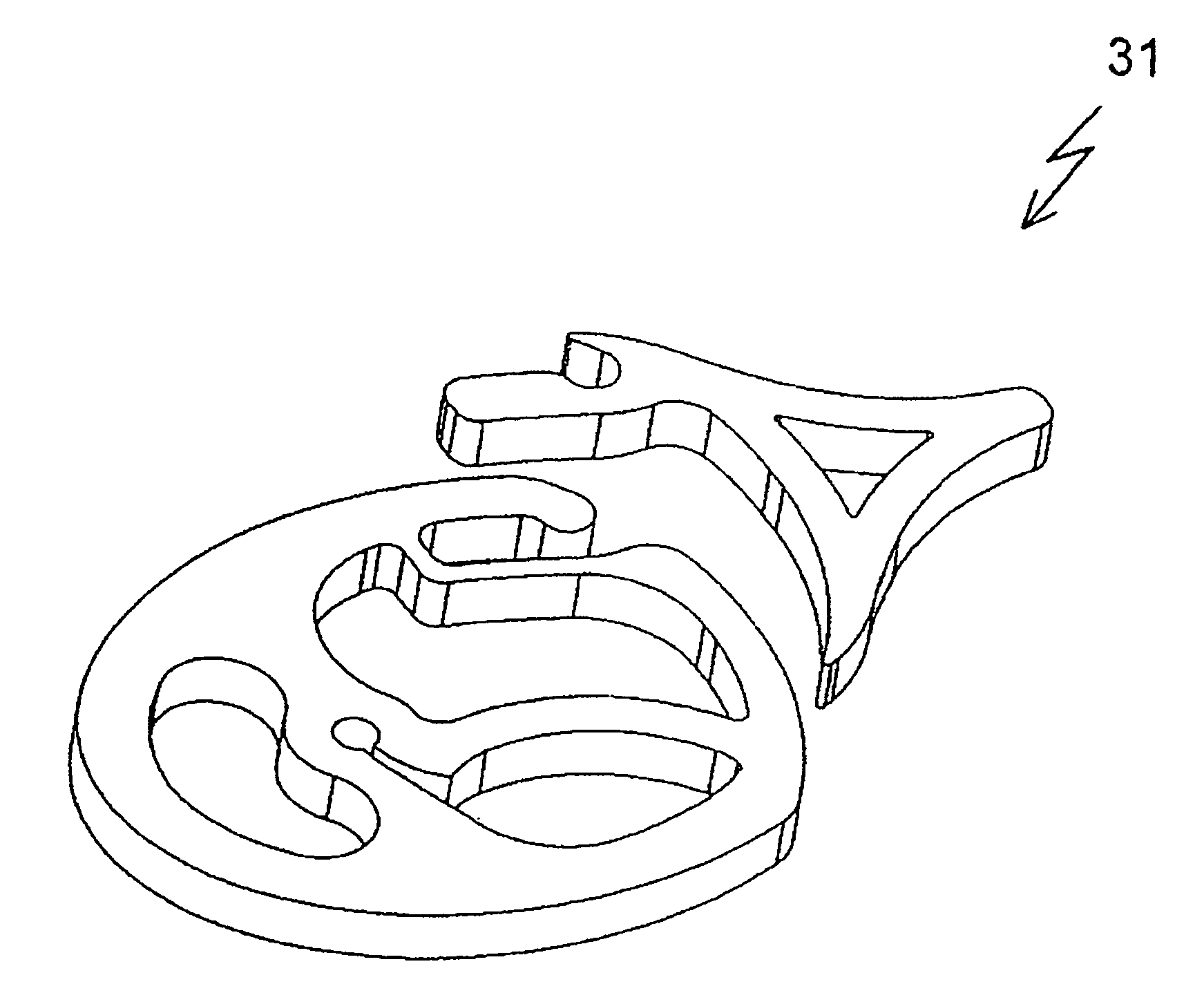 Auditory ossicle prosthesis with variable coupling surfaces