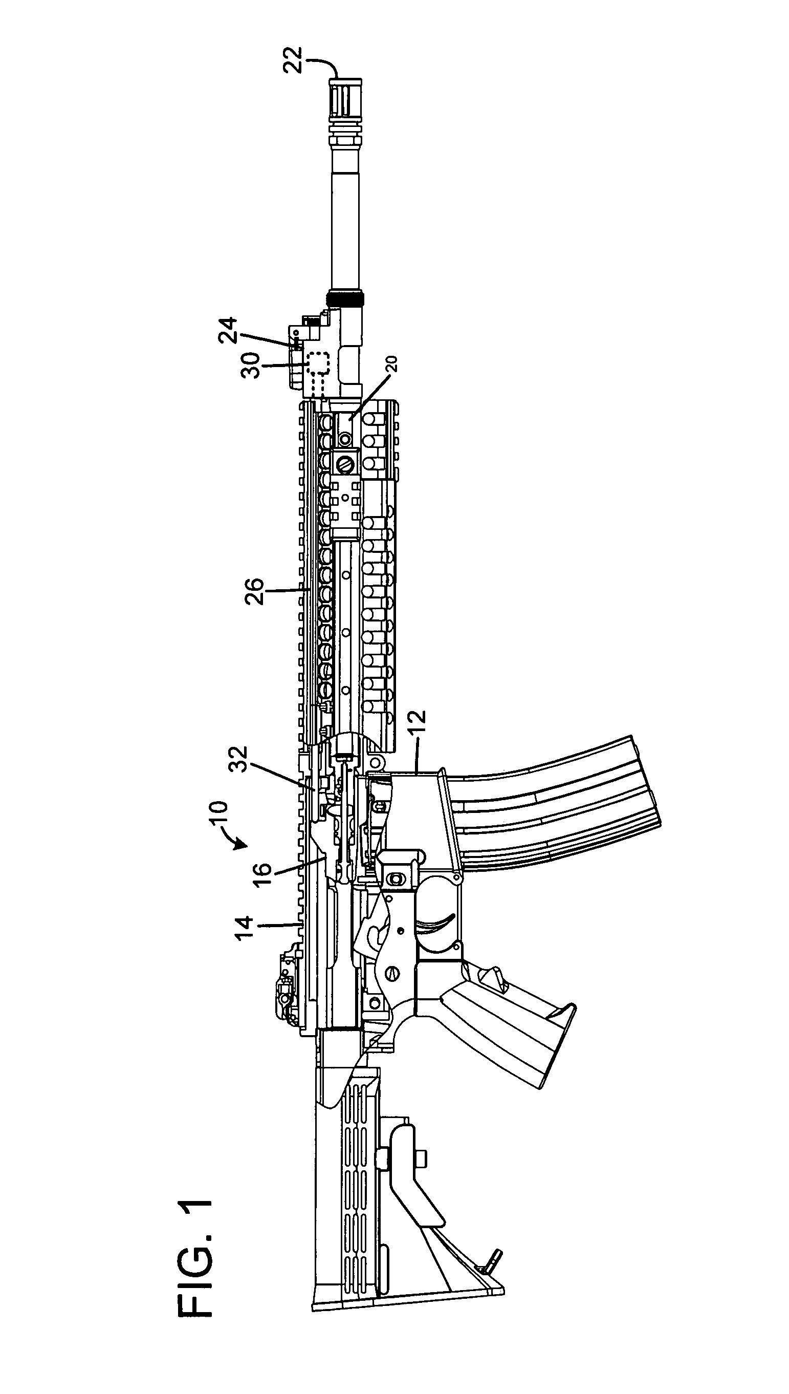 Auto-loading firearm with gas piston facility