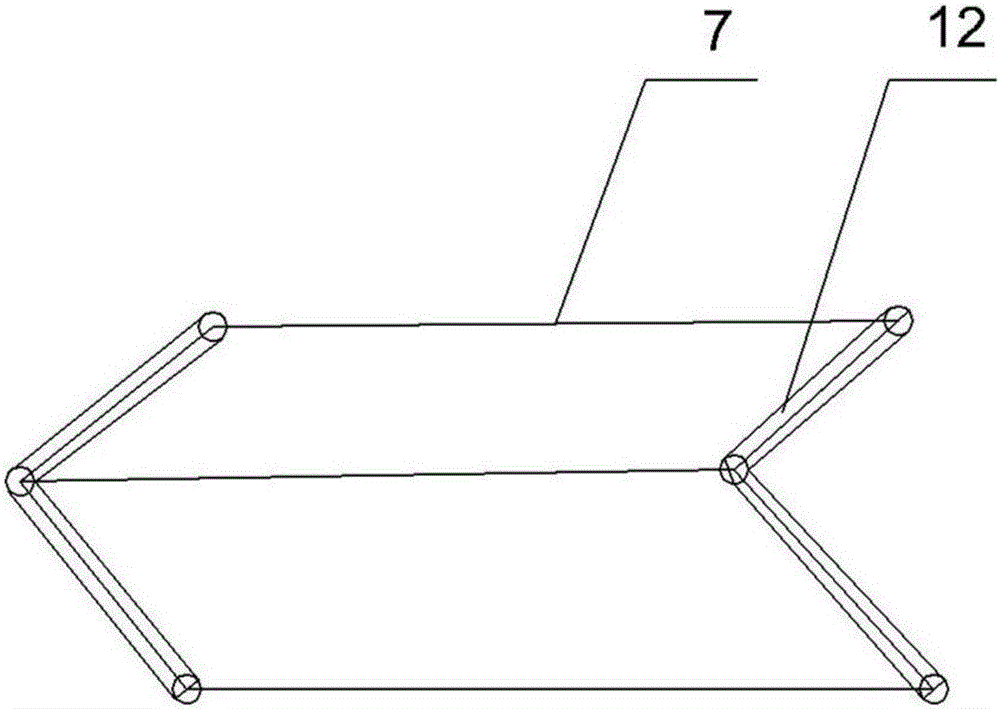 Mounting trolley of welding backings for steel structure U-shaped ribbed plate