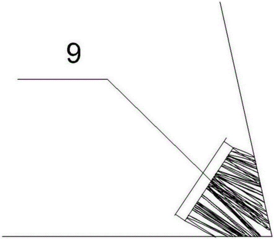 Mounting trolley of welding backings for steel structure U-shaped ribbed plate