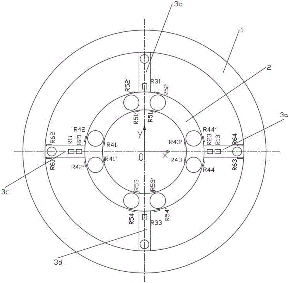 Six-dimensional force sensor