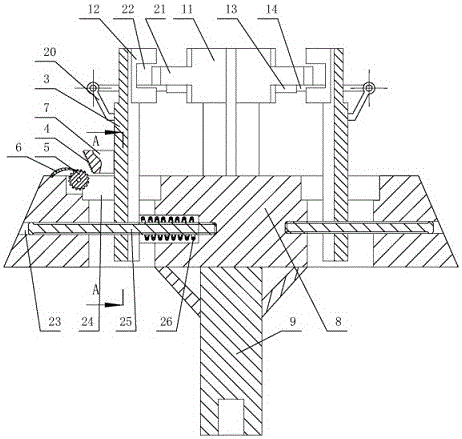 Mop dewatering device