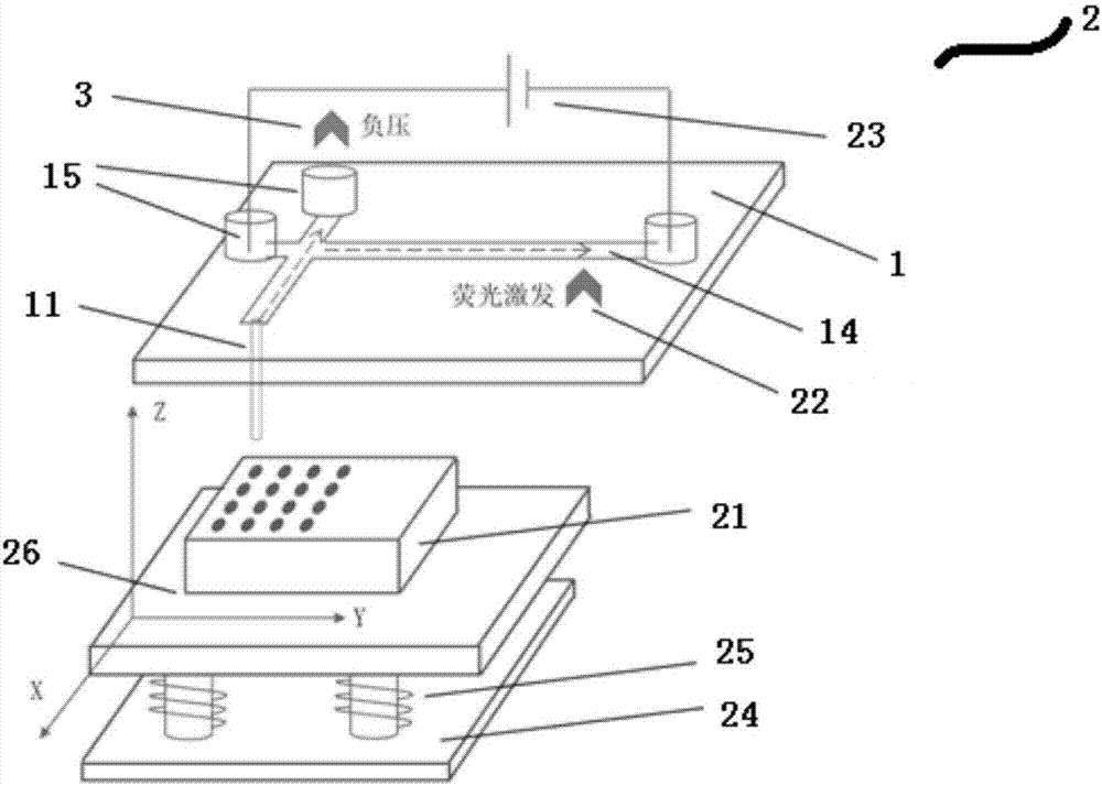 Automatic sample injection system based on micro-fluidic chip