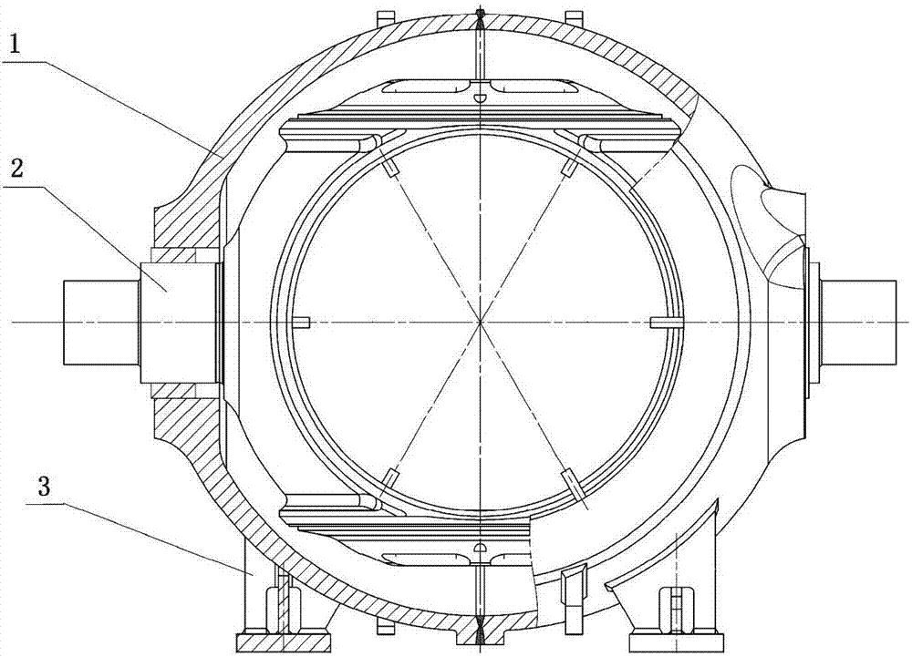 Welding manufacturing technology method of large water turbine ball valve of all-welded structure