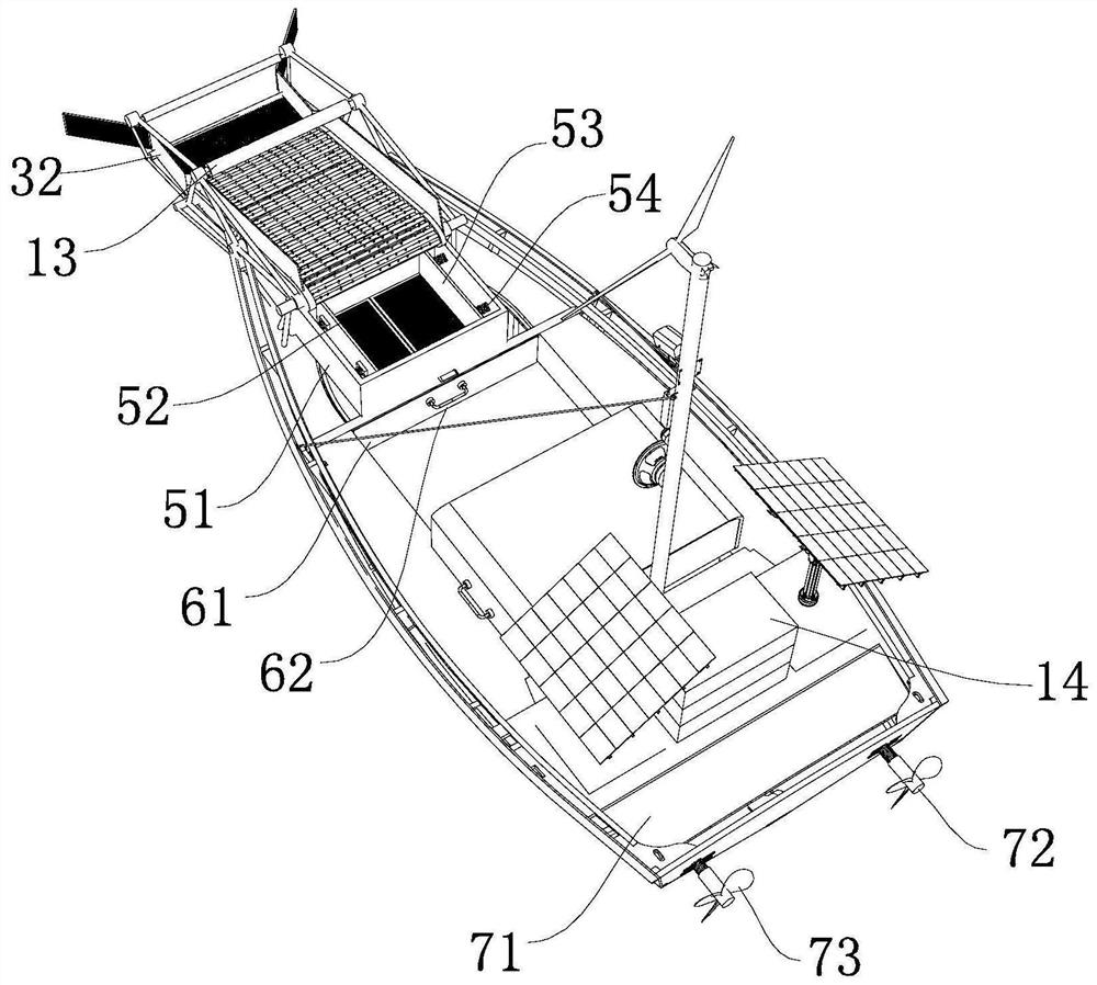 Intelligent multifunctional clearing robot for water surface