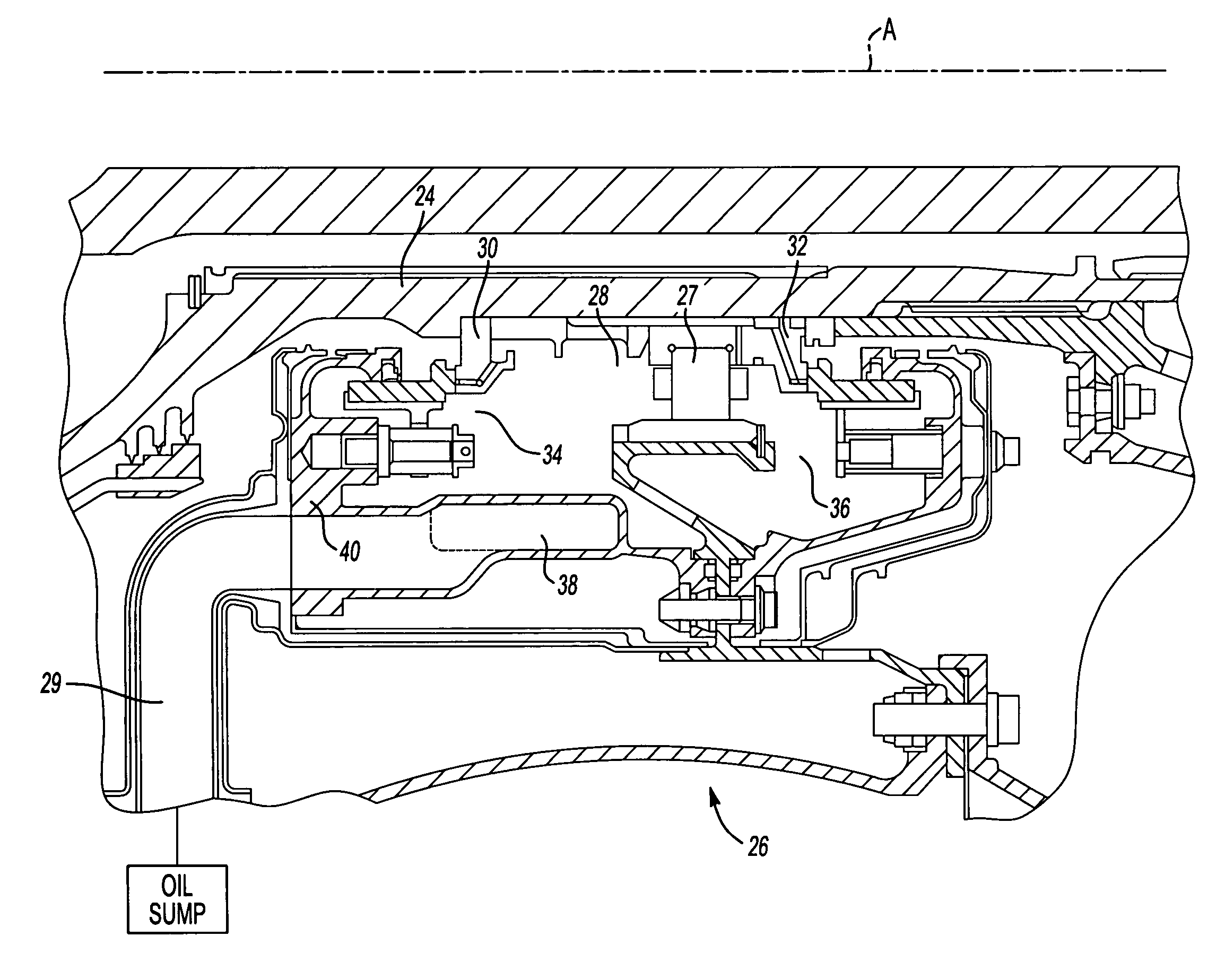 Method of scavenging oil within a gas turbine engine