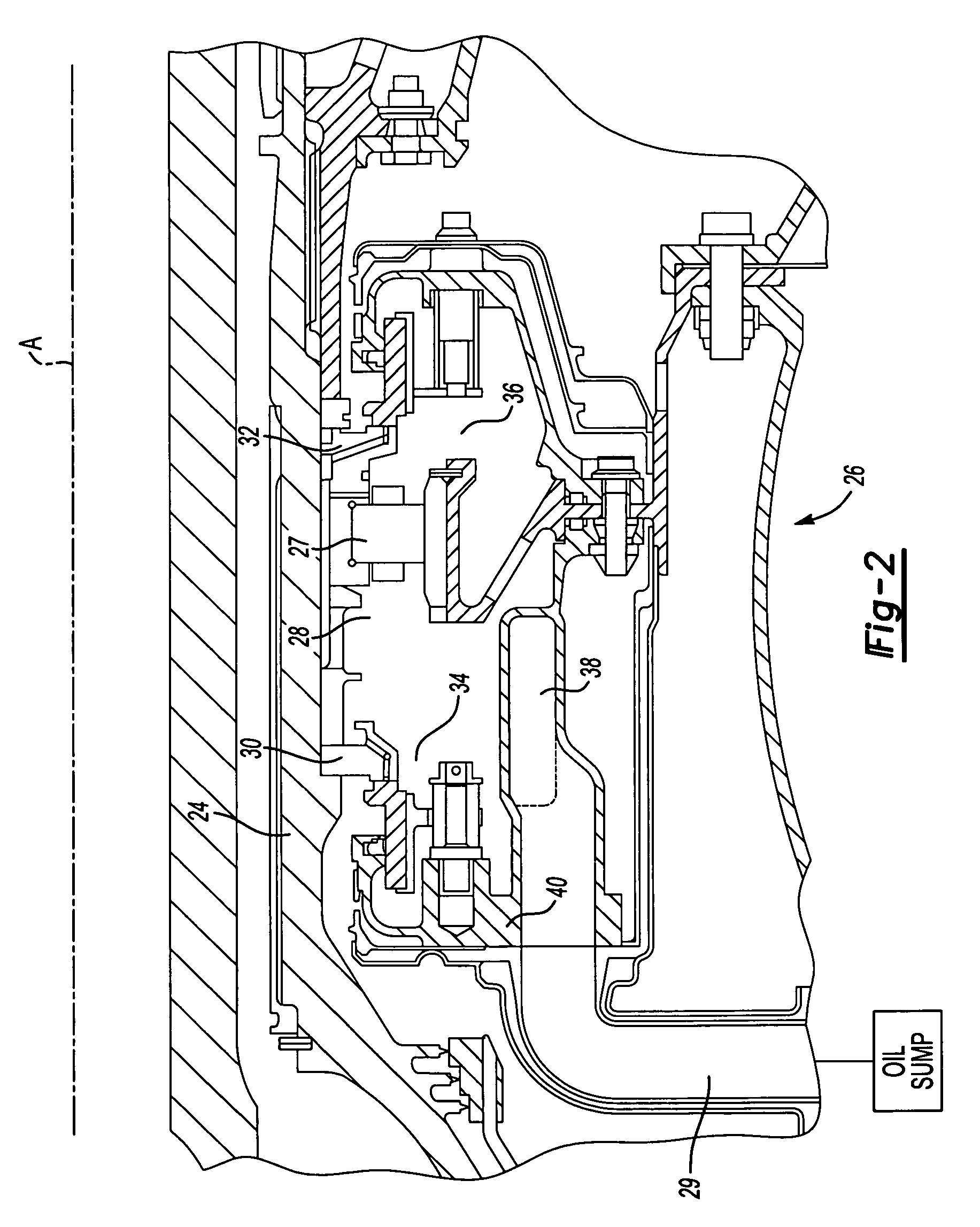 Method of scavenging oil within a gas turbine engine