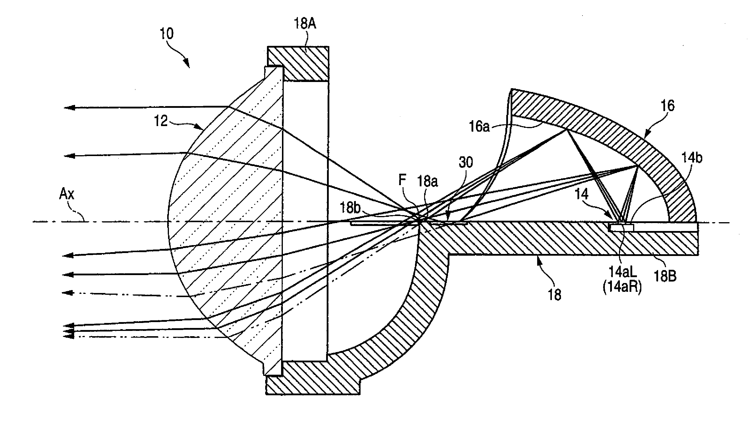 Lamp unit of vehicle headlamp