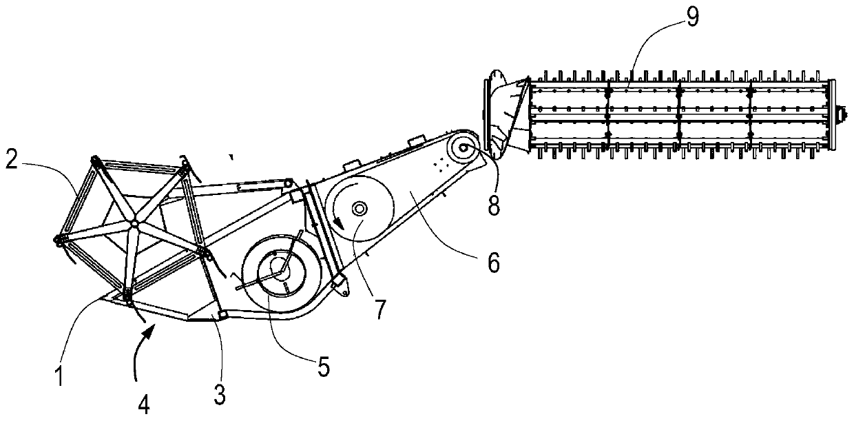 Combine harvester anti-blocking system, anti-blocking method and combine harvester