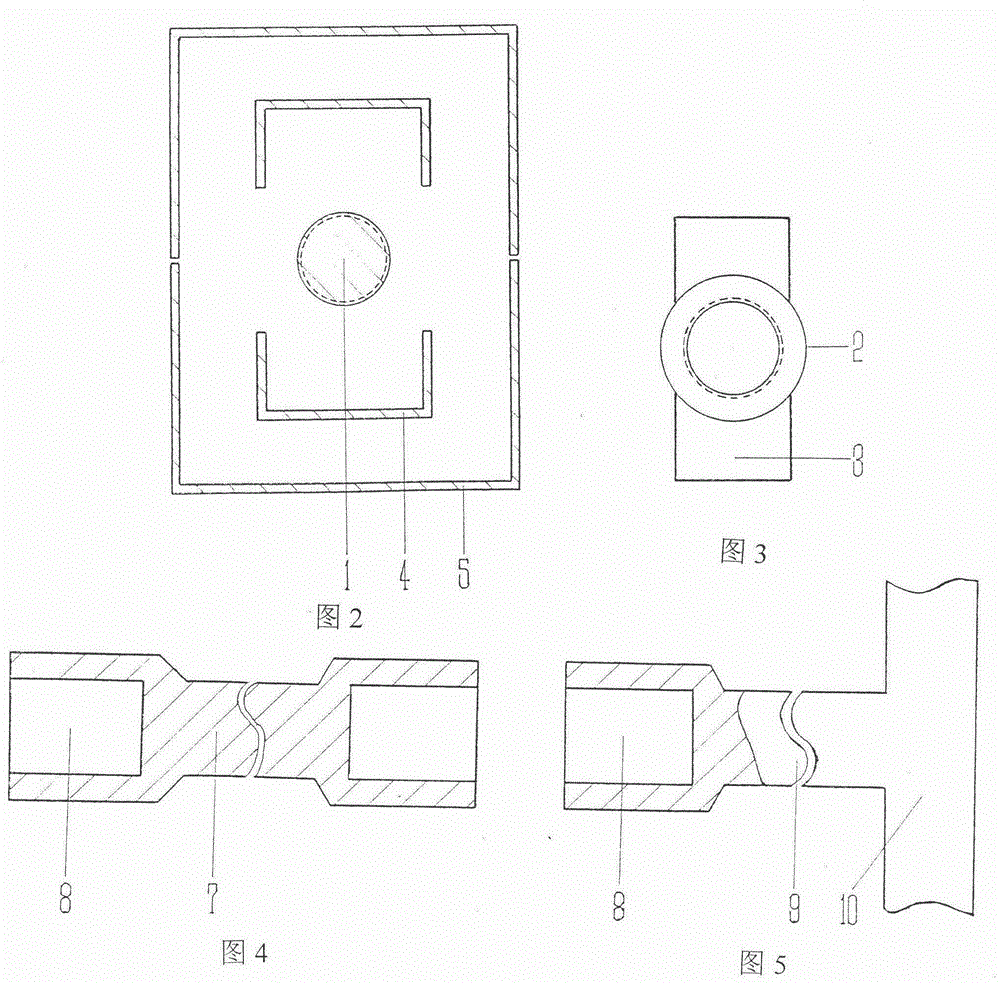 Double-wall crack formwork support