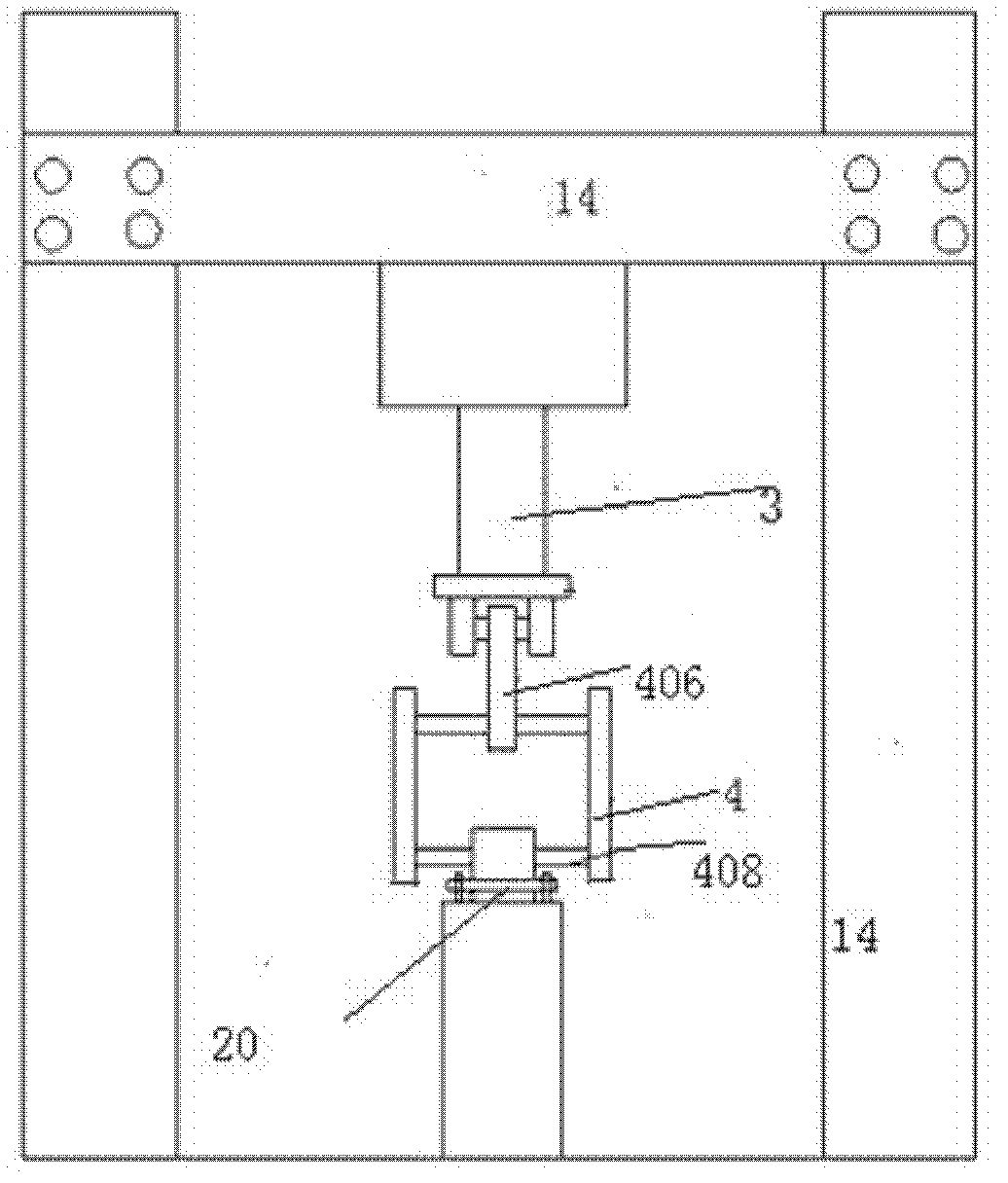 Simulation fatigue testing device for suspension motor suspension hanging plate spring of motor