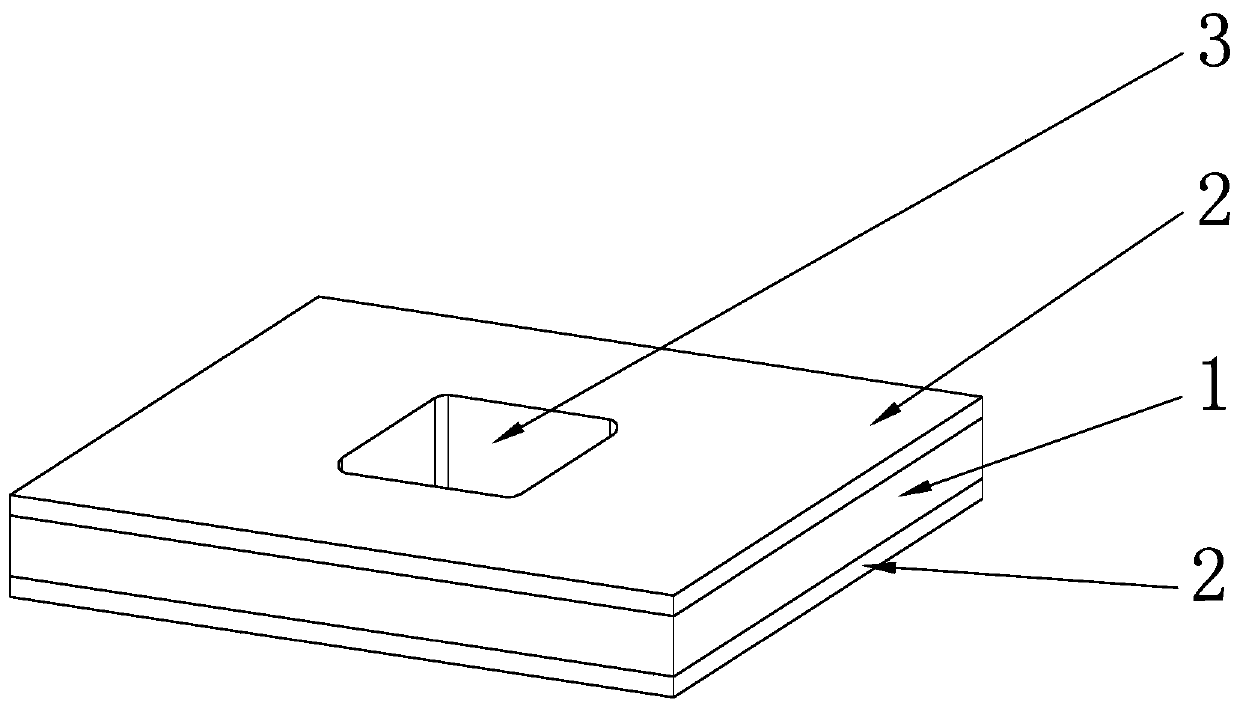 Method for embedding copper block of double-sided circuit board