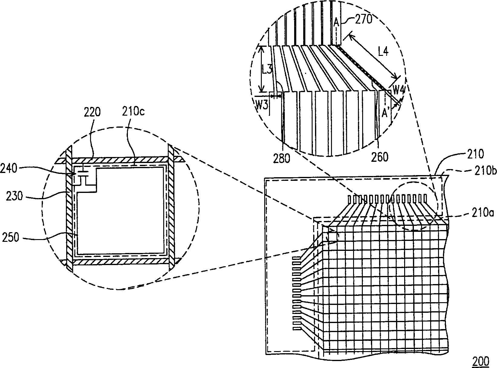 Active component array substrate