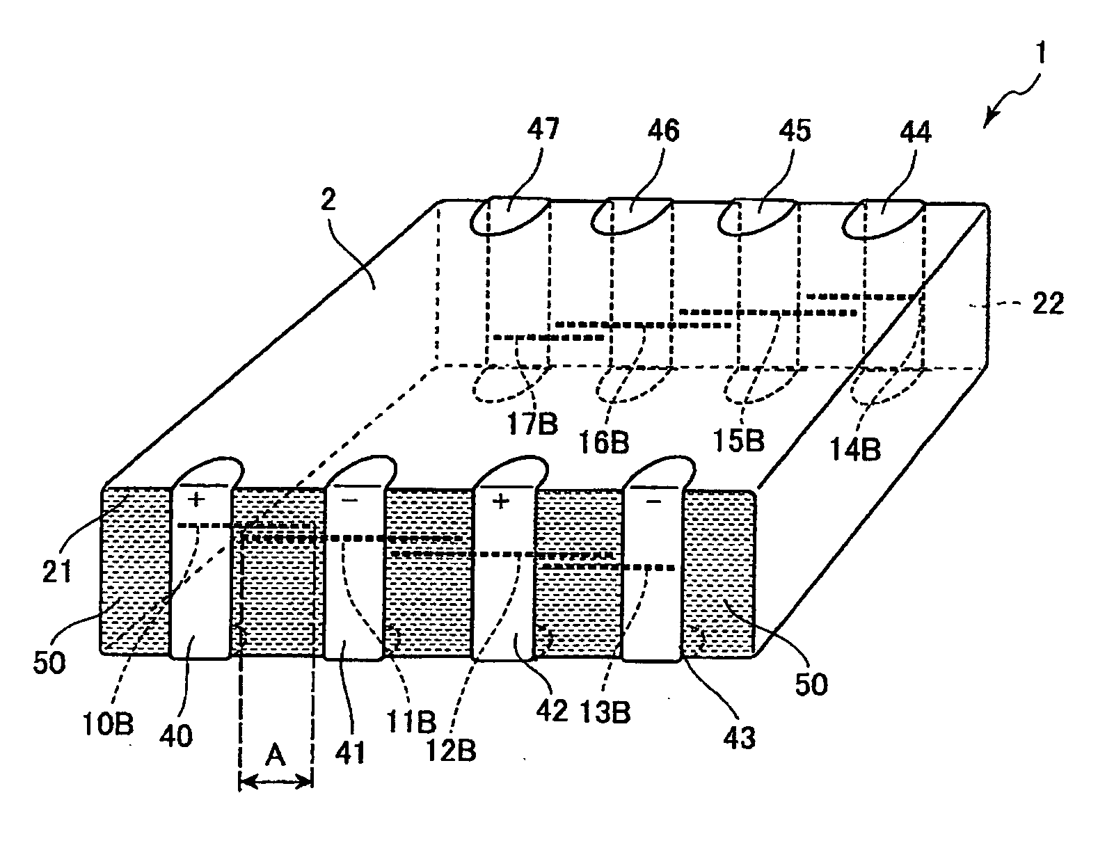 Stacked capacitor