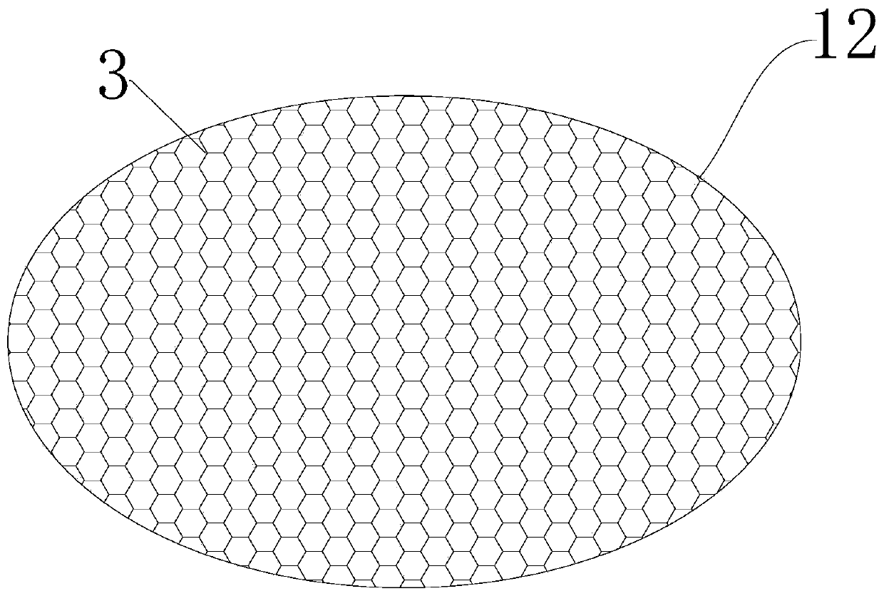 3D mesh interlaced eye mask and preparation method thereof