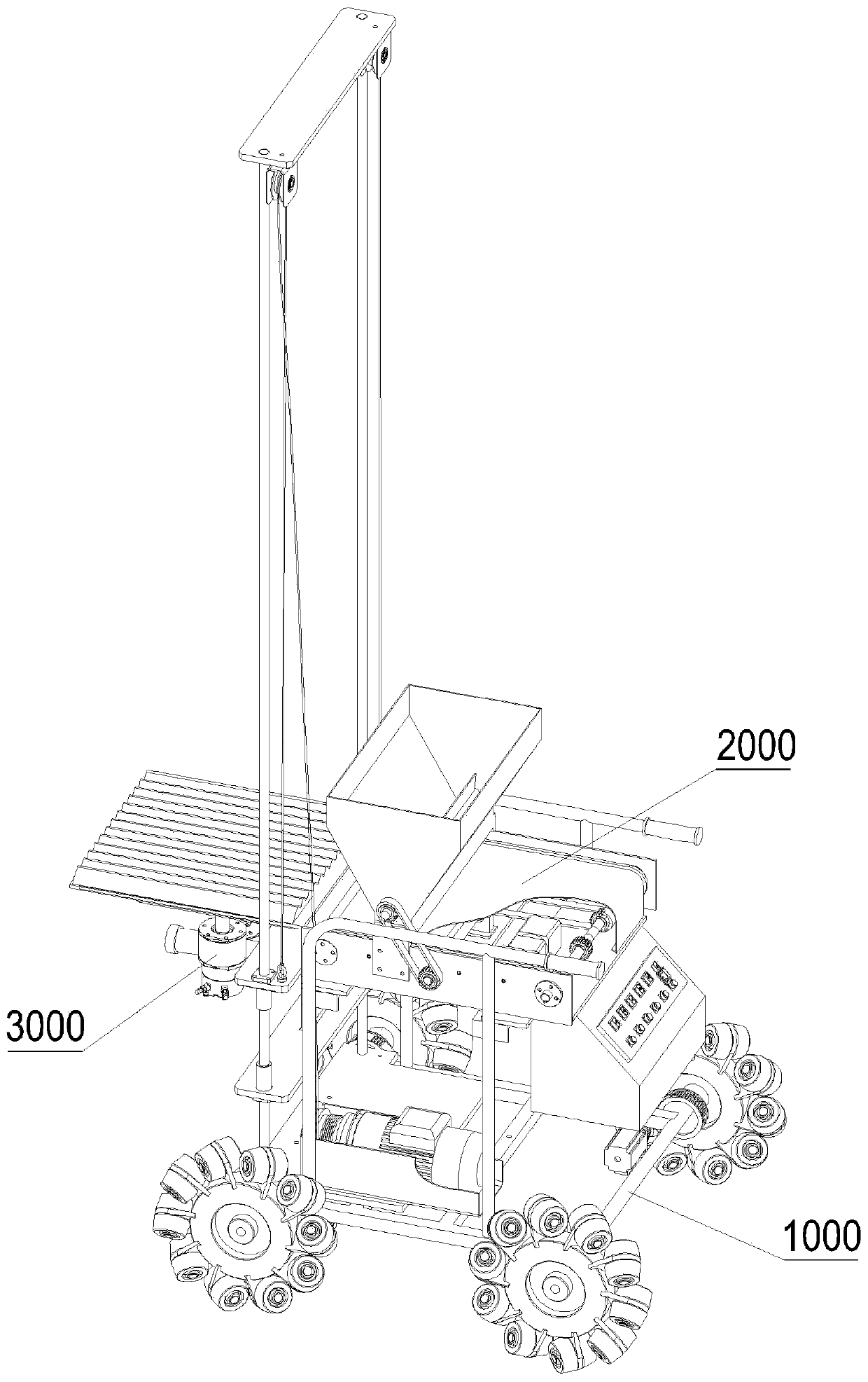 Auxiliary equipment for ceramic tile laying