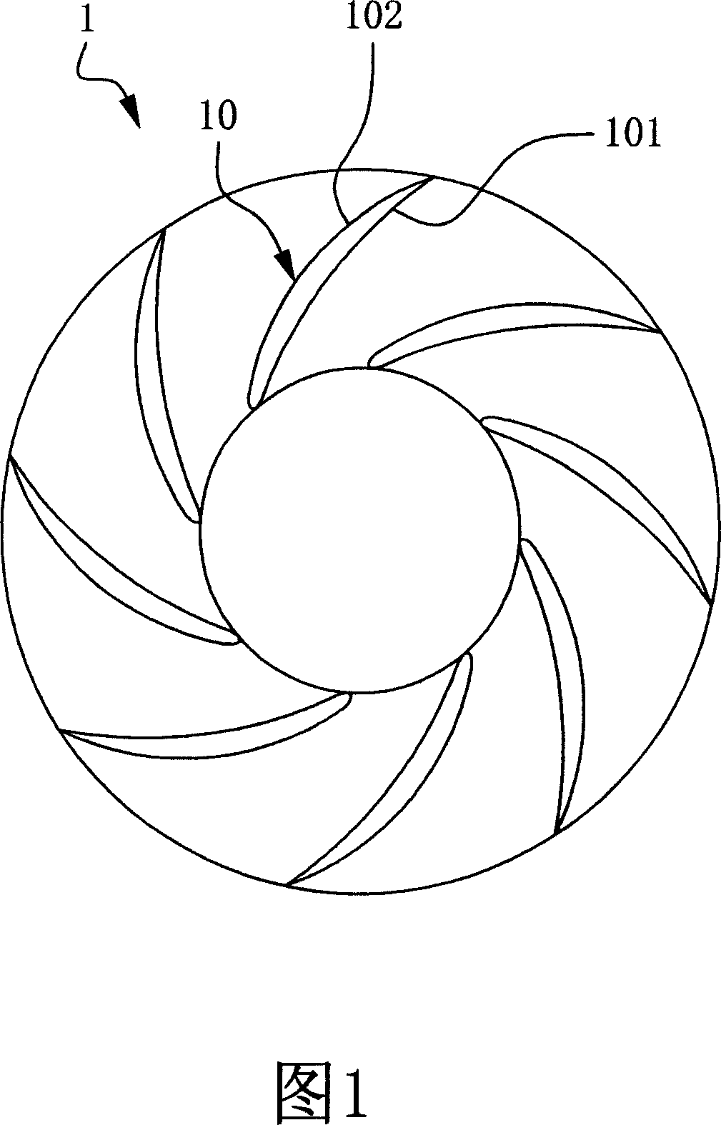 Blade wheel structure and centrifugal fan device using the same