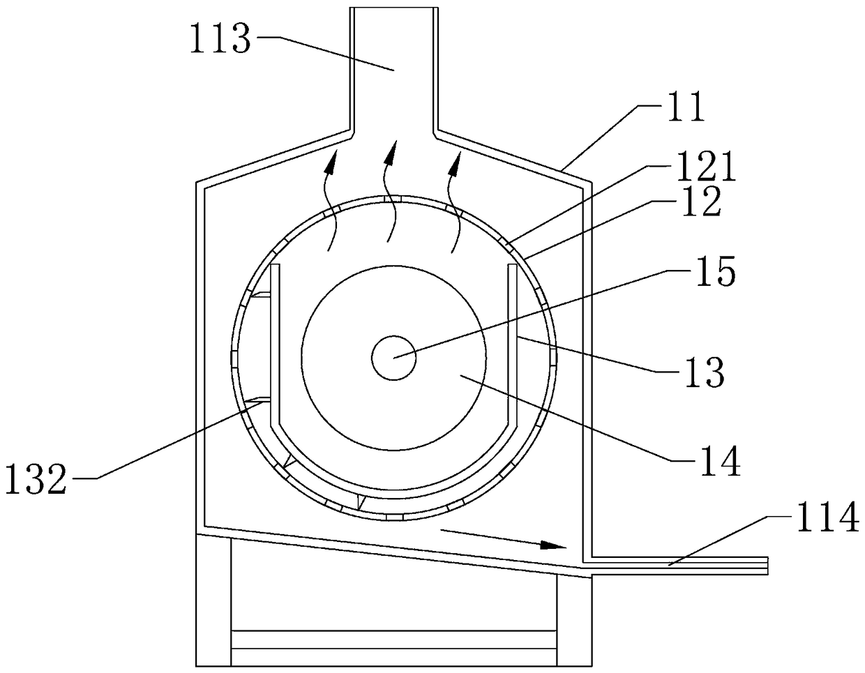 Rice drying and airing integrated treatment system