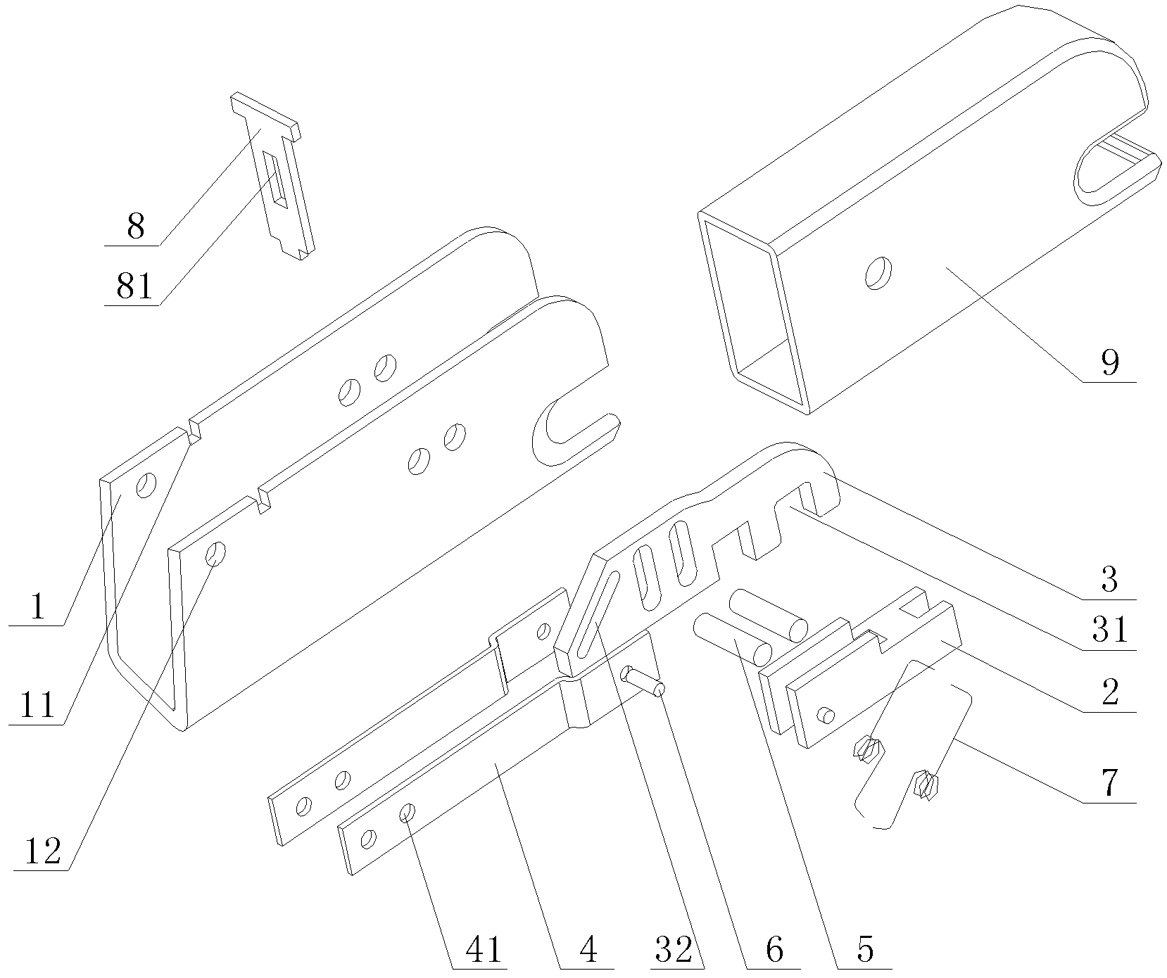 Connection device for fixing child seat on international standards organization fix (ISOFIX) interface