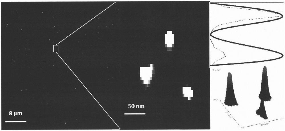 Super-resolution microscopic scale based on quantum dot and DNA origami nano co-assembly structure