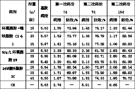 Bactericidal composition containing cyflufenamid and thifluzamide