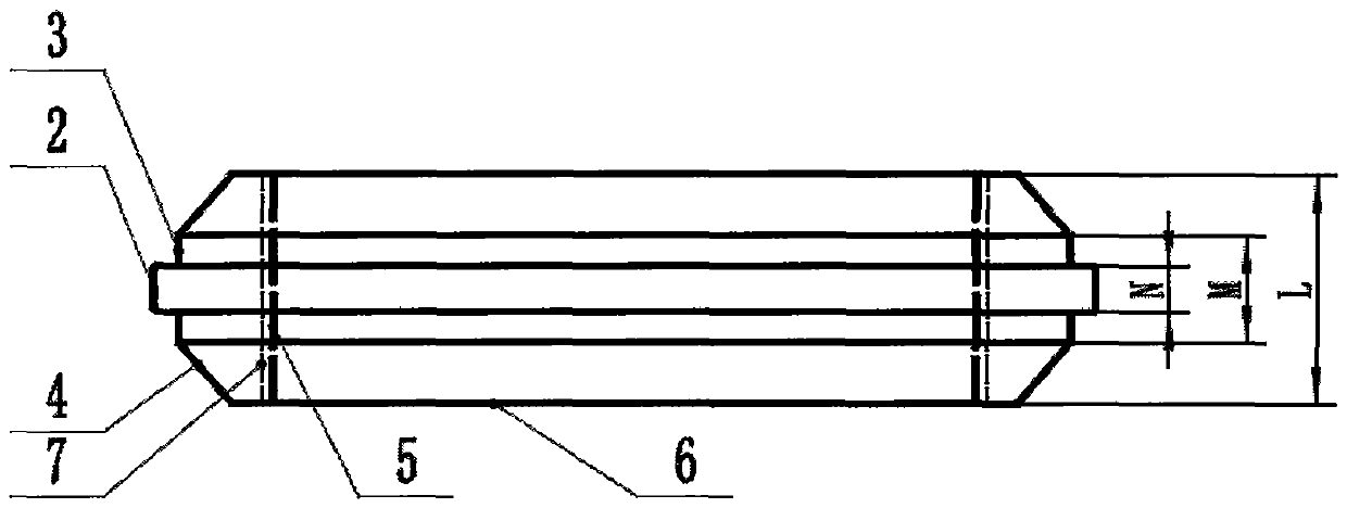 High-performance titanium connecting seal ring and processing method for deep-sea oil drilling and production equipment