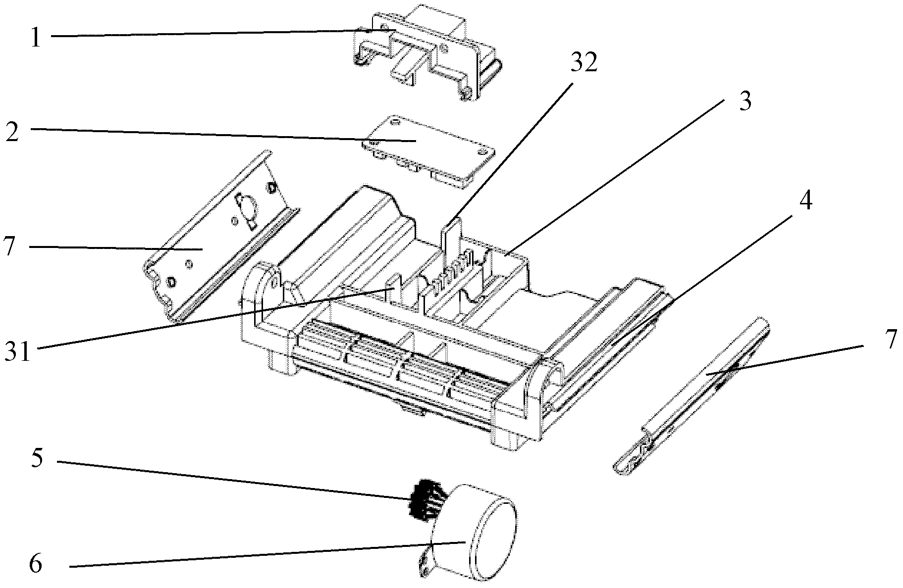 Vertical cabinet type air-conditioner automatic gate structure and moving method thereof