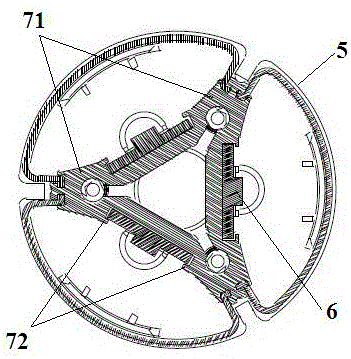 LED lamp with invisible radiating device