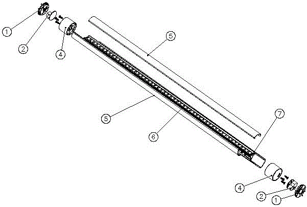 LED lamp with invisible radiating device