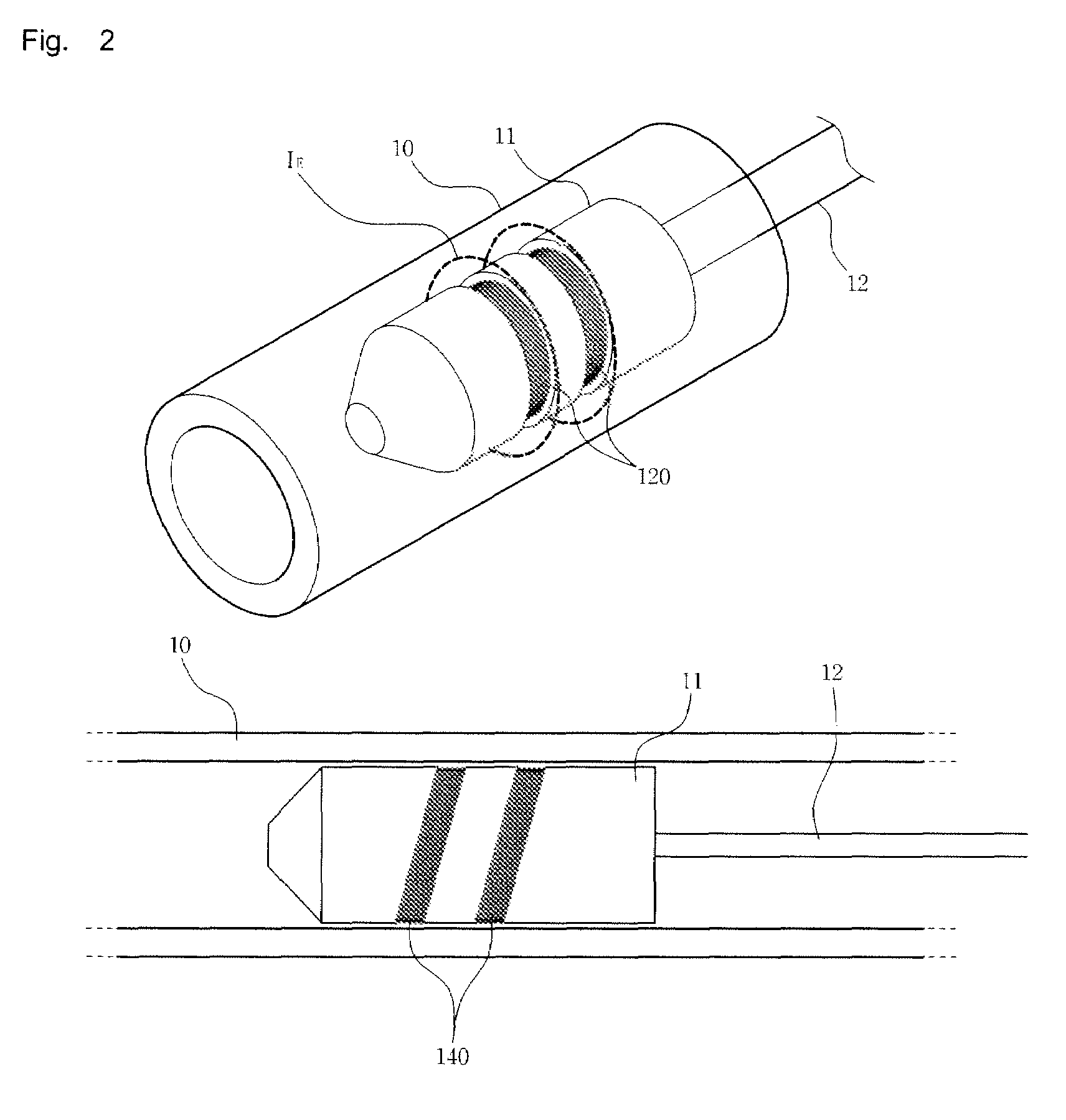 Sensor for detecting surface defects of metal tube using eddy current method