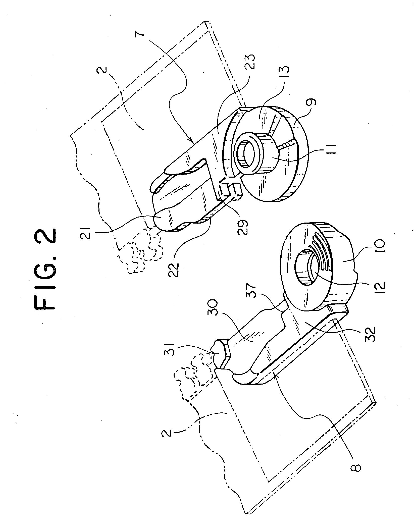 Separable bottom end stop assembly for slide fastener