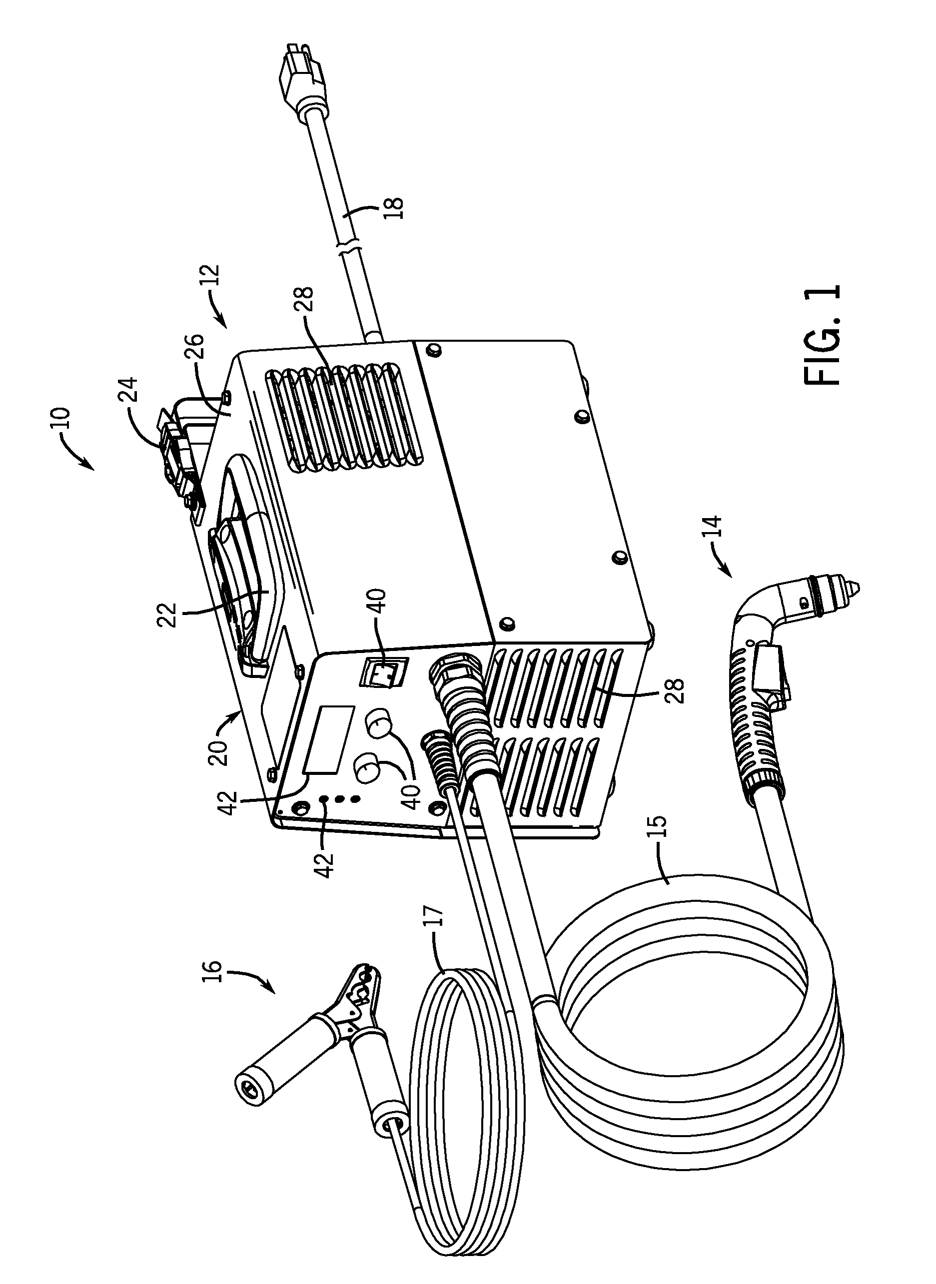 Plasma cutter having high power density