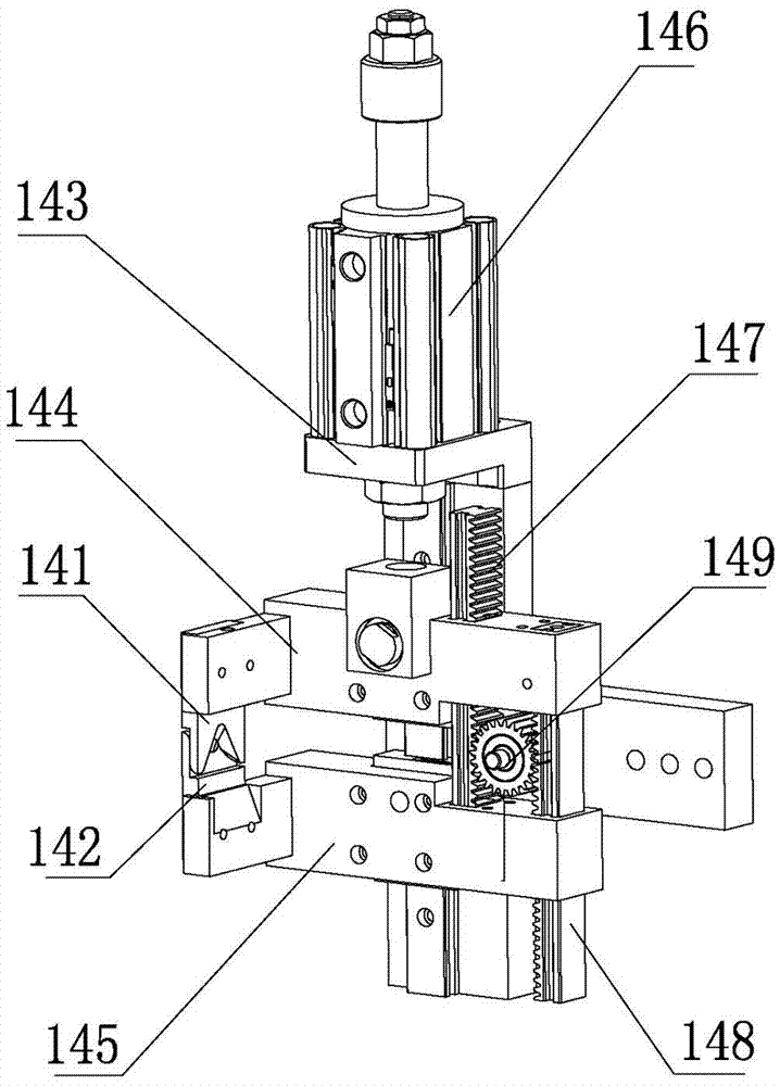 A three-core primary wire tail length cutting equipment