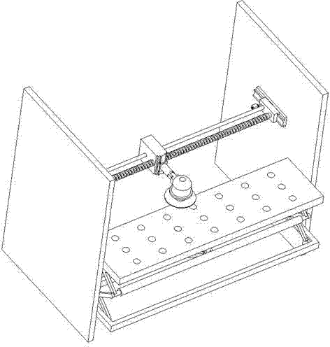 Panel surface grinding device and grinding method with multi-degree of freedom