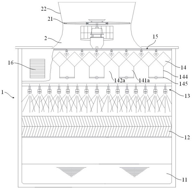 Anti-mist cooling tower and its anti-mist packing