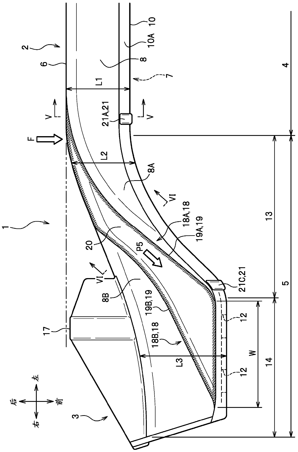 Vehicle bumper device