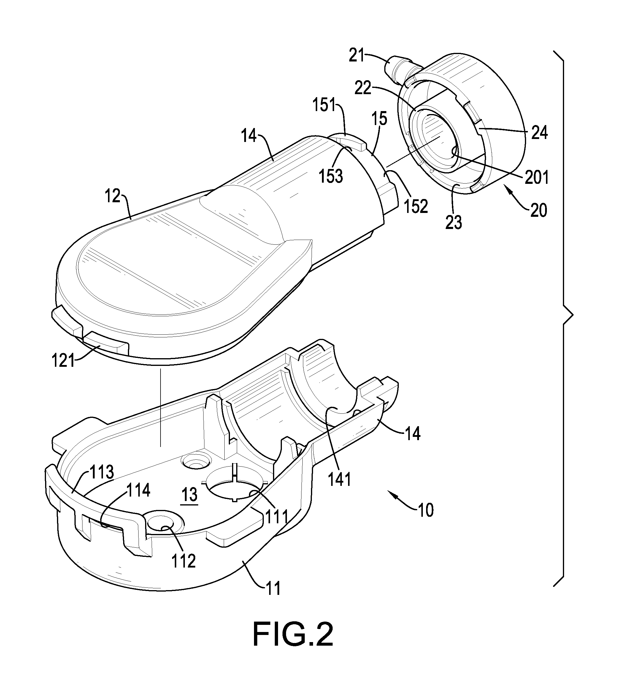 Casing apparatus for an air pump