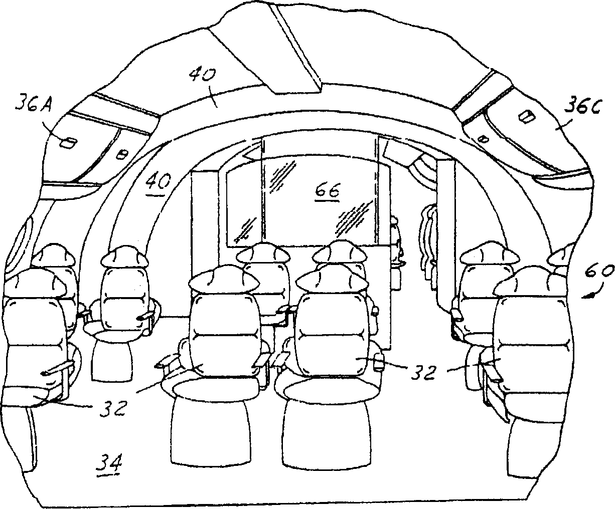 Aircraft interior architecture