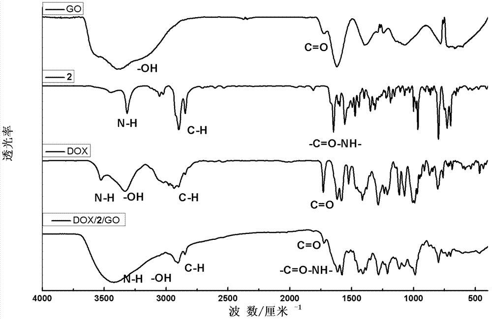 Targeted transmission assembly of adriamycin anticancer medicine and preparation method thereof