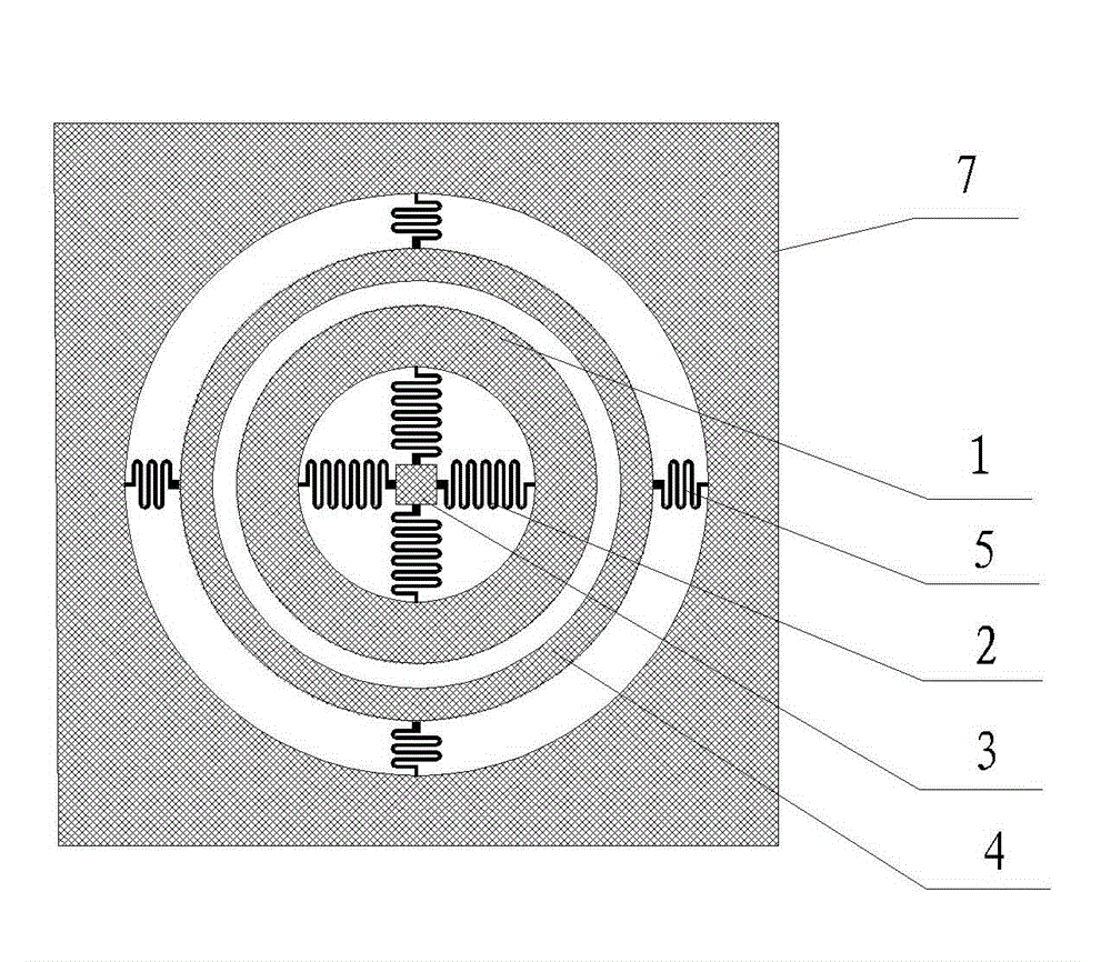 Long-contact time micro-electromechanical universal inertia switch and manufacturing method for same