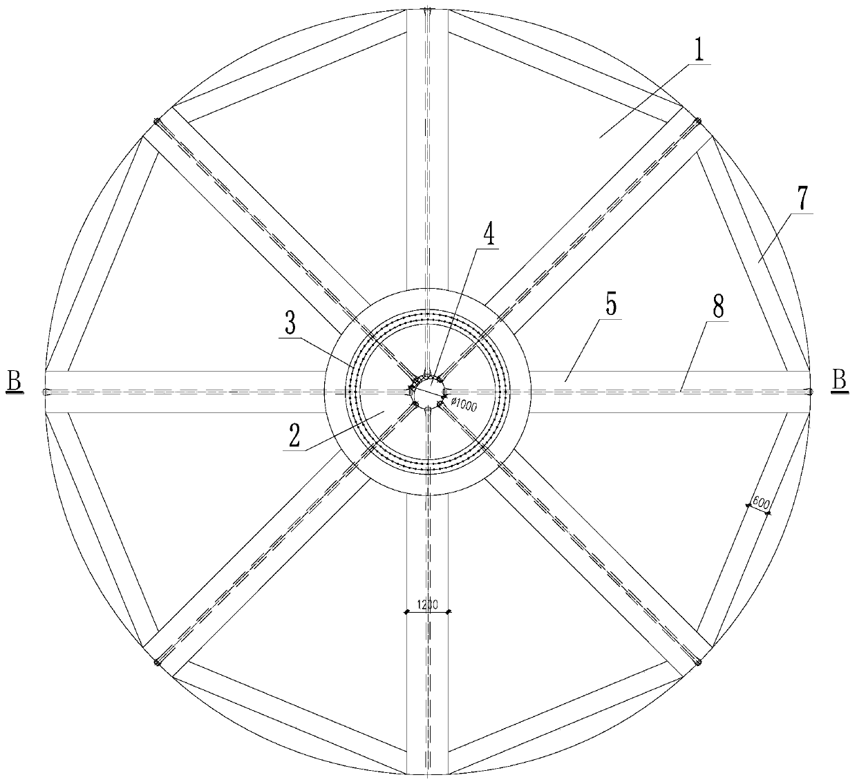 Wind Turbine Prestressed Foundation Structure