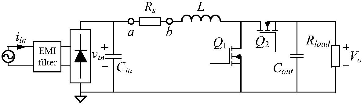 Compensation control method for input filtering capacitive current of CRM Boost PFC converter