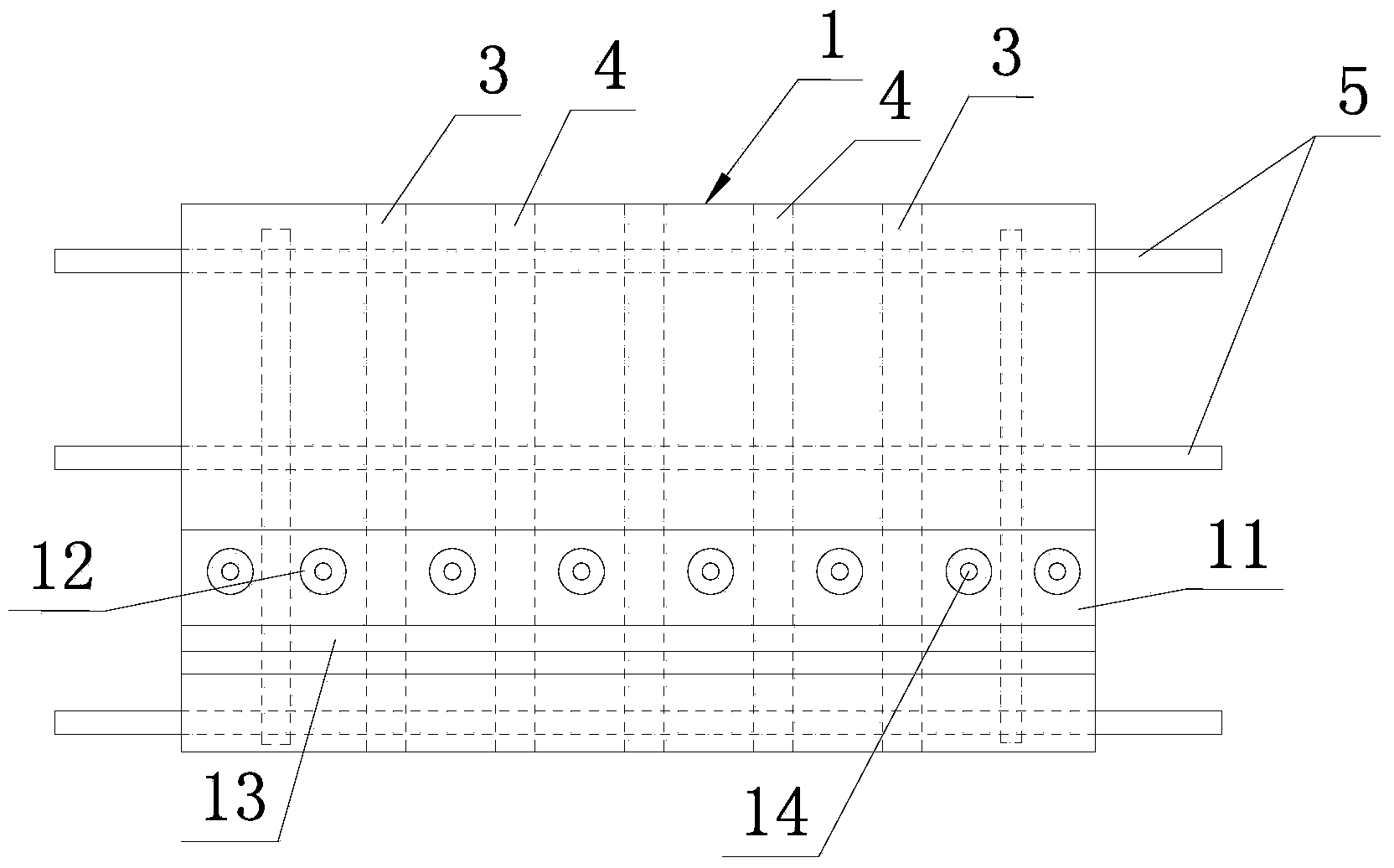 Prefabricated underground diaphragm wall and method for constructing outer basement wall and floor slabs